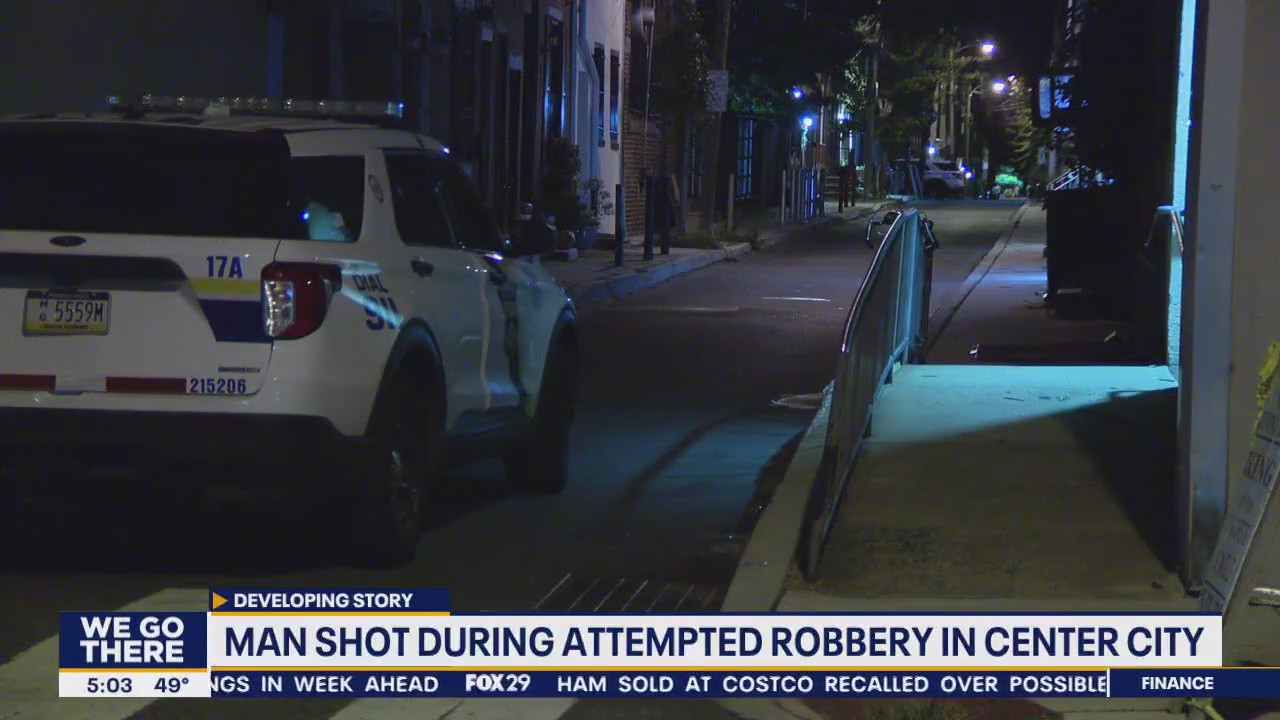 Man shot during attempted robbery in Center City