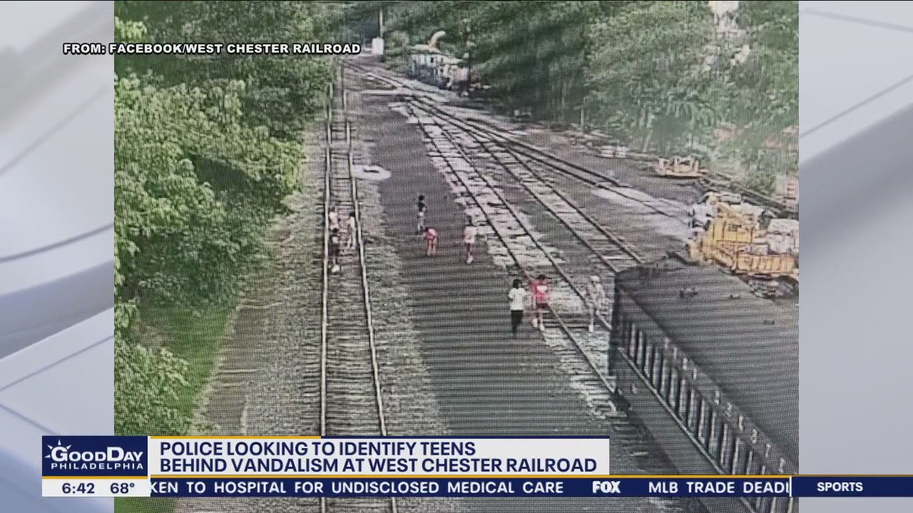 Police looking for teens behind vandalism at West Chester Railroad