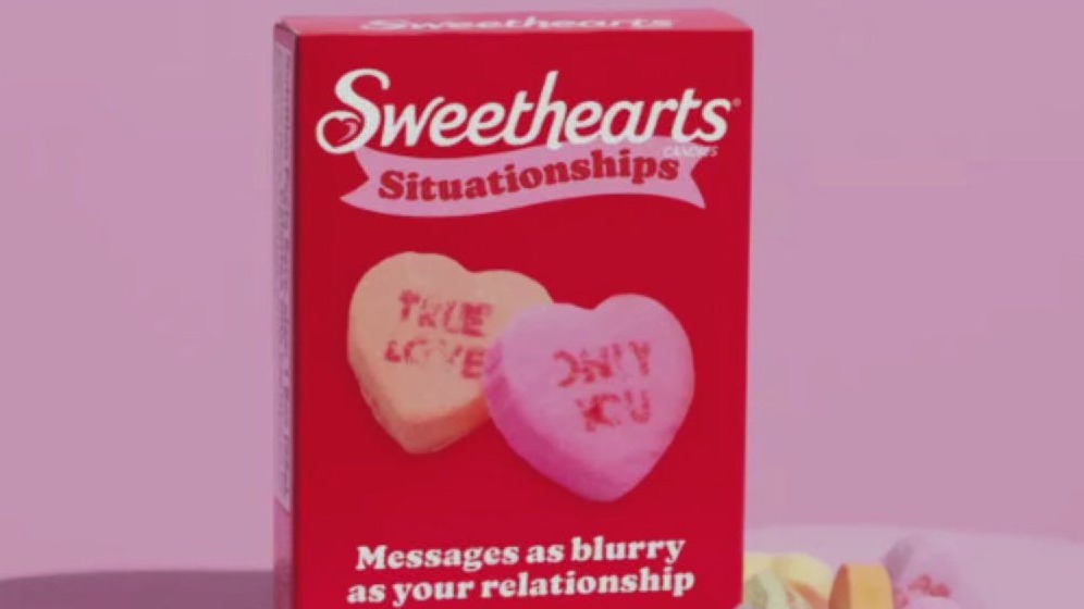 Sweethearts selling 'Situationships' candies
