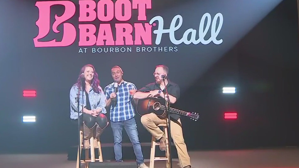 Boot Barn Hall has live music and BBQ