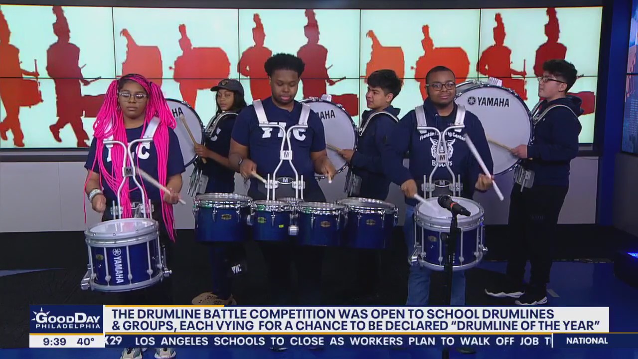 Winner of Kimmel Cultural Center Drumline Battle performs on Good Day Philadelphia