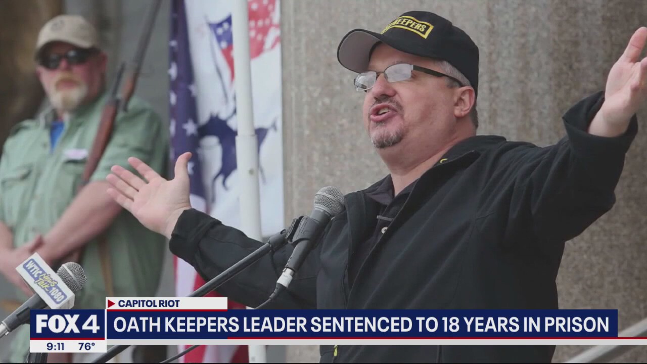 Oath Keepers founder sentenced to 18 years for attack