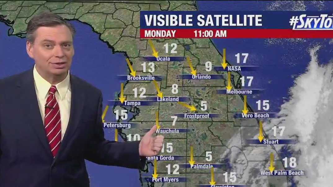 Monday afternoon forecast