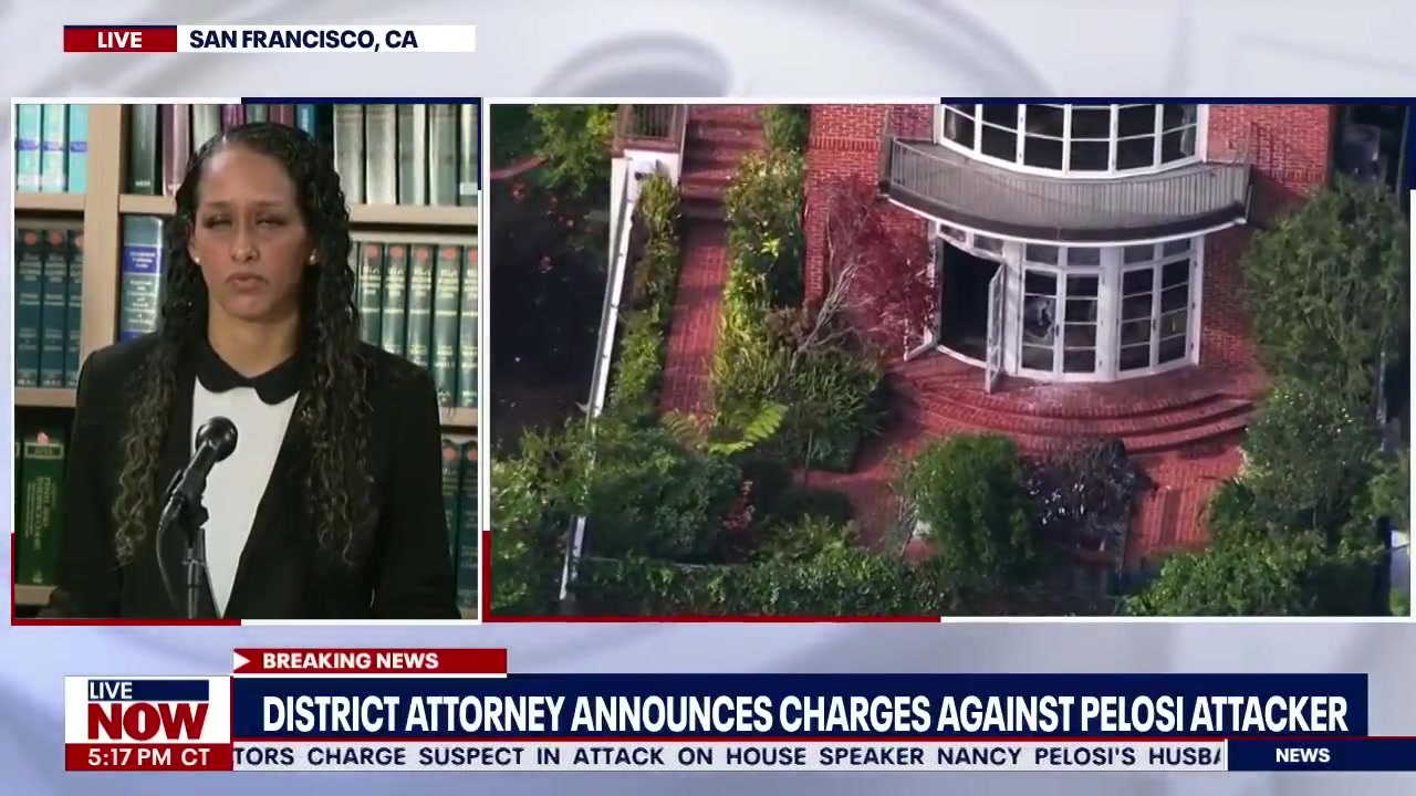 Pelosi attacker, David Depape, to face attempted murder & other charges | LiveNOW from FOX