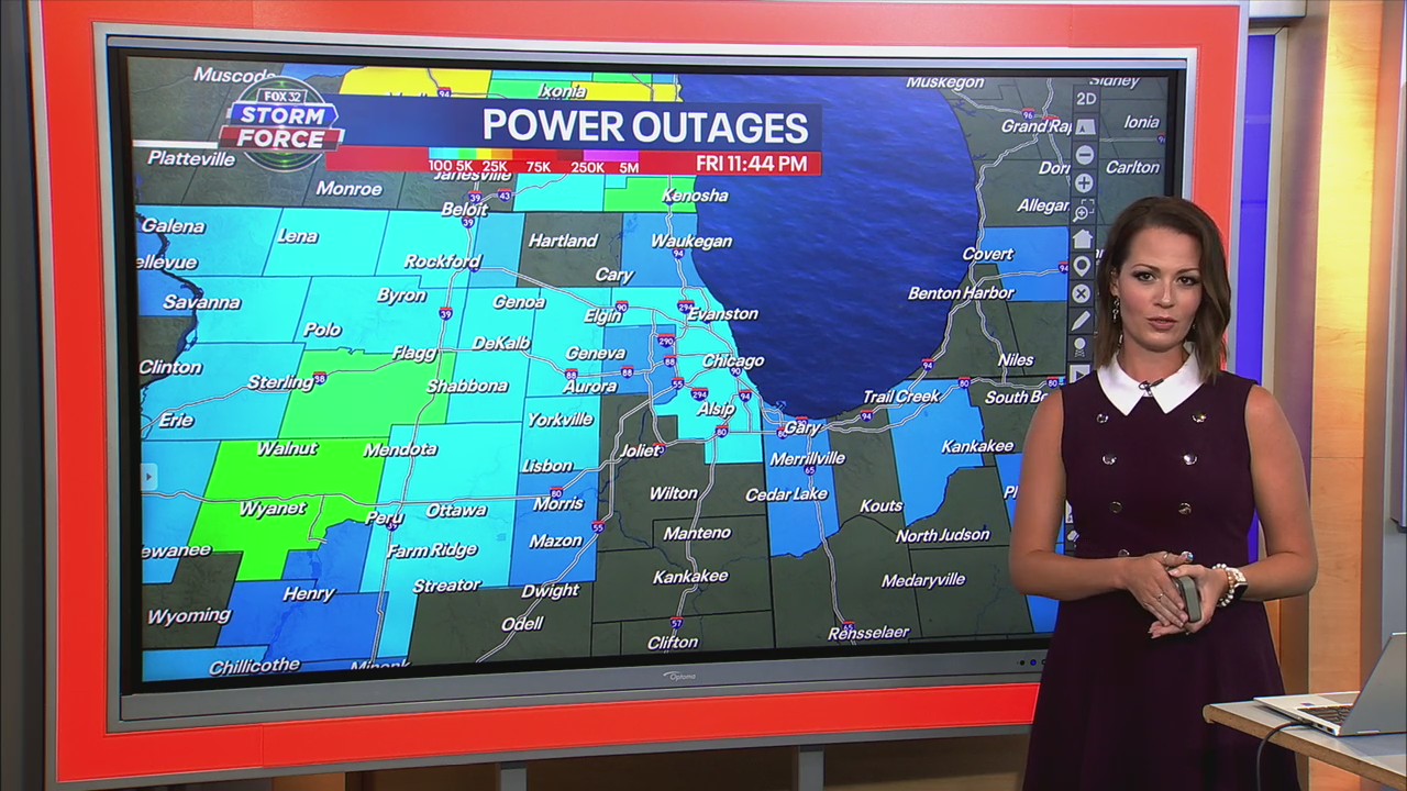 MAP: Power outages across Chicago area, tornado confirmed