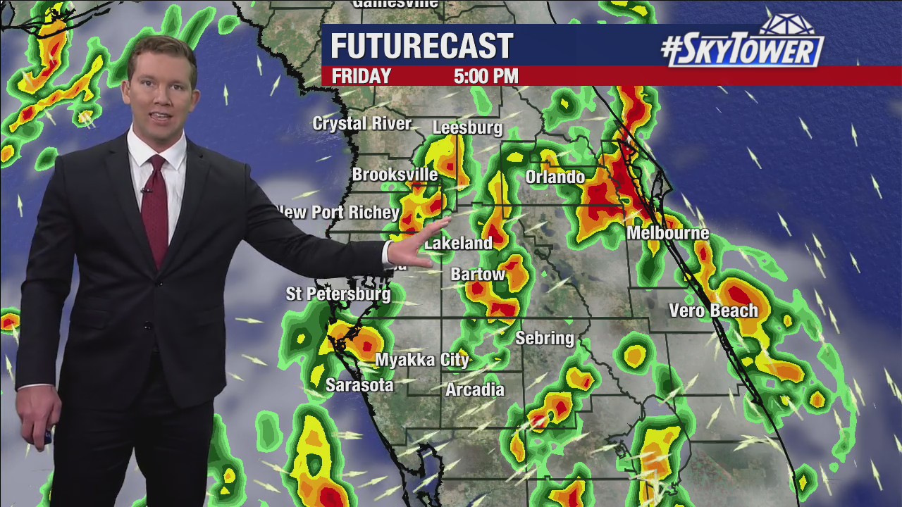 Friday evening forecast