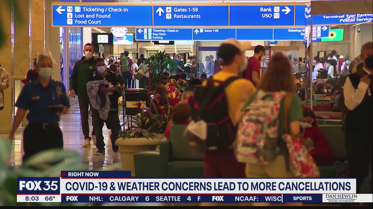 COVID-19, weather concerns lead to more flight cancellations