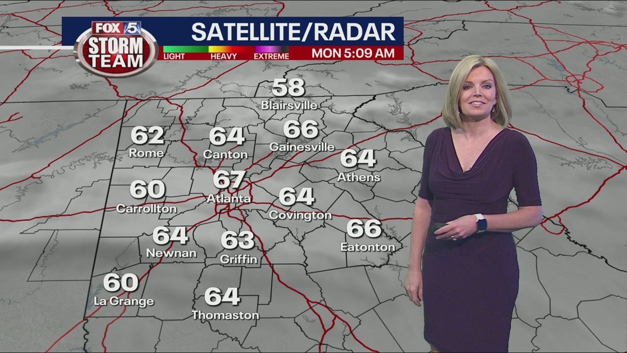 Monday morning weather forecast