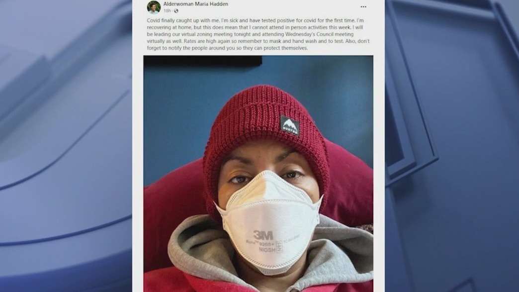 Chicago alderwoman tests positive for COVID for the first time