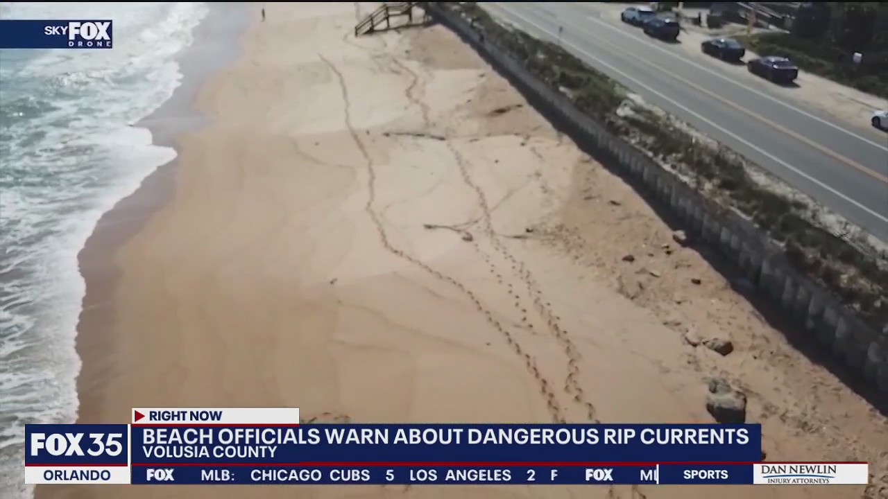 Volusia County beach officials warn about dangerous rip currents