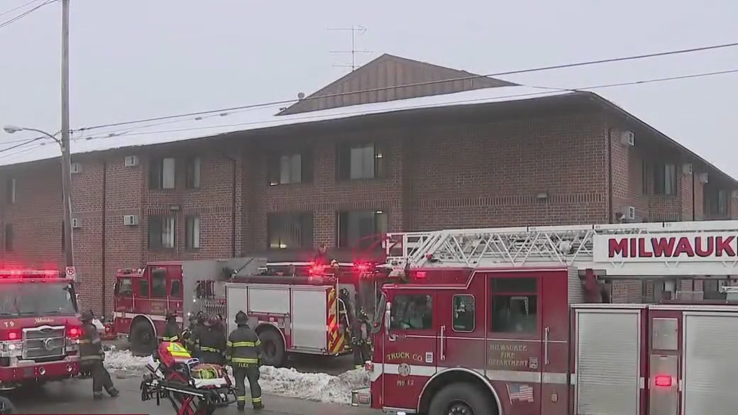 Apartment fire at Hopkins and Chambers