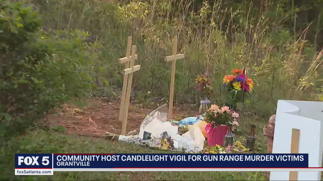 Vigil for 3 murdered at Coweta County gun range
