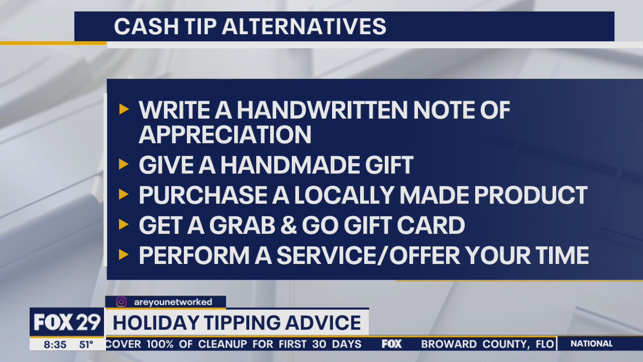 Tipping advice for the holidays