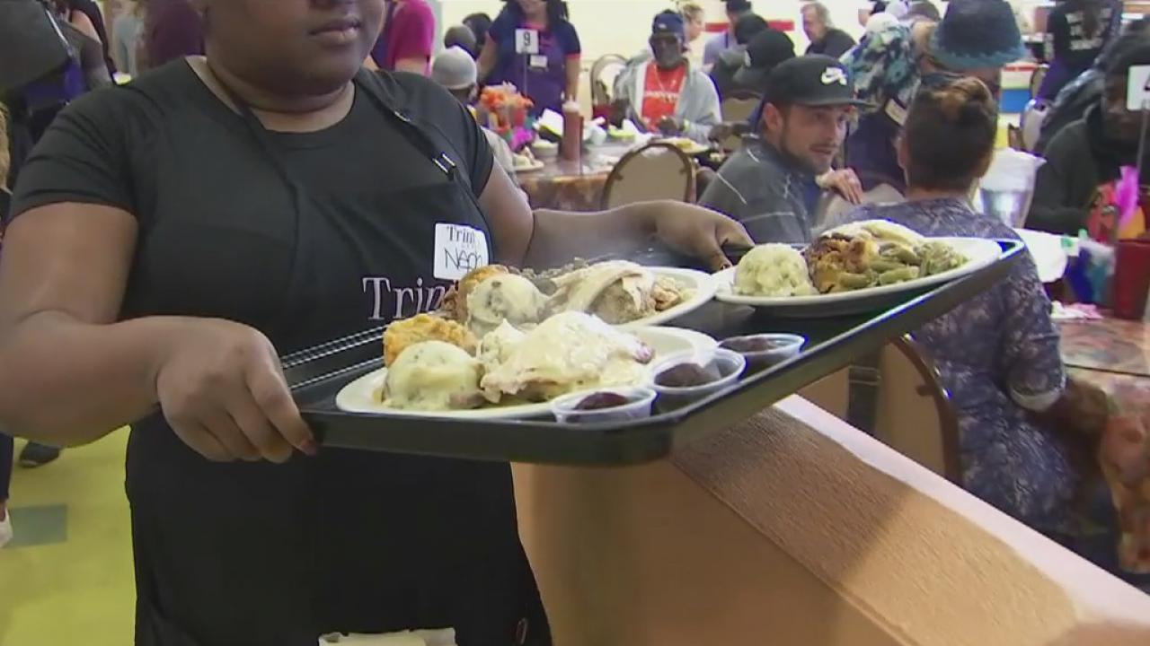 Inside the Trinity Café kitchen