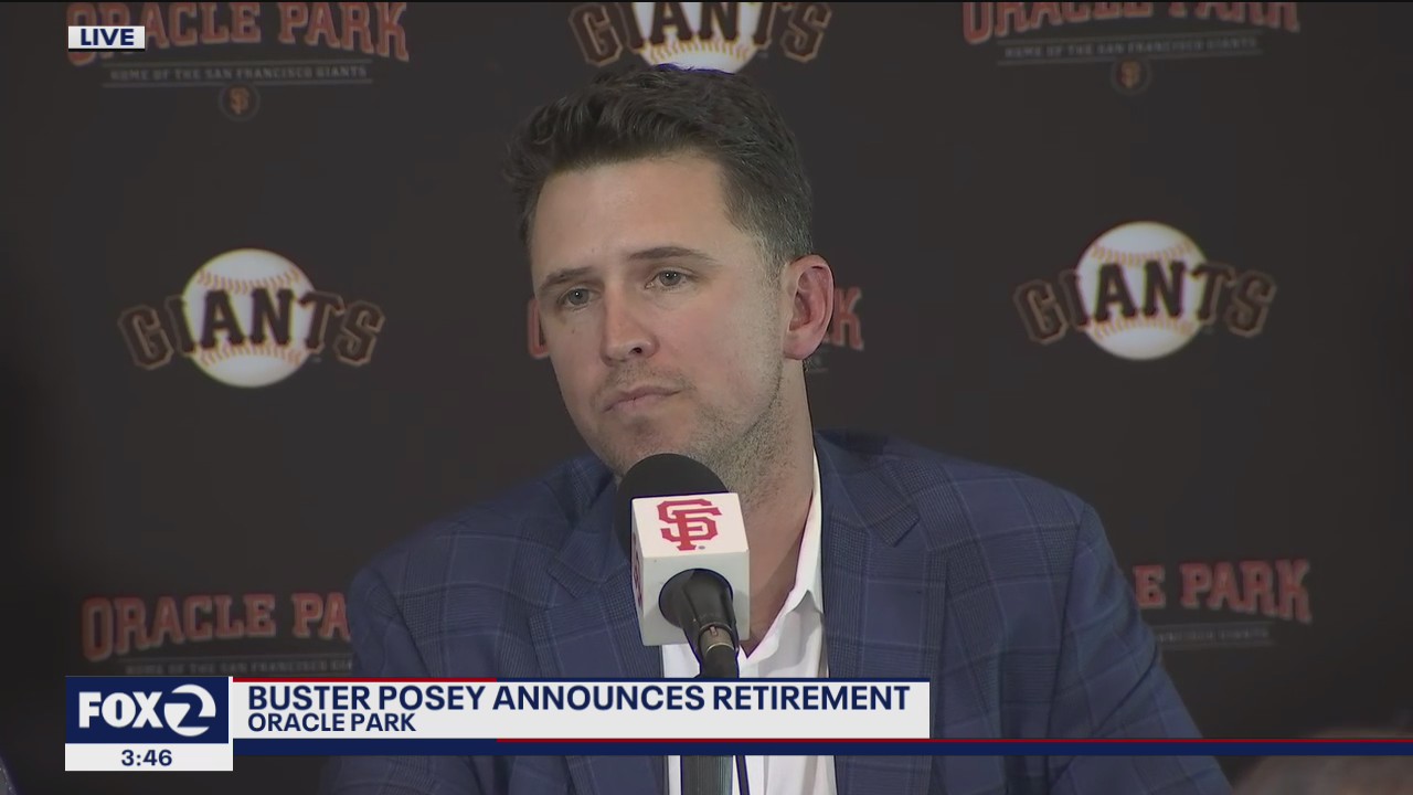 Full video: Giants catcher Buster Posey announces retirement
