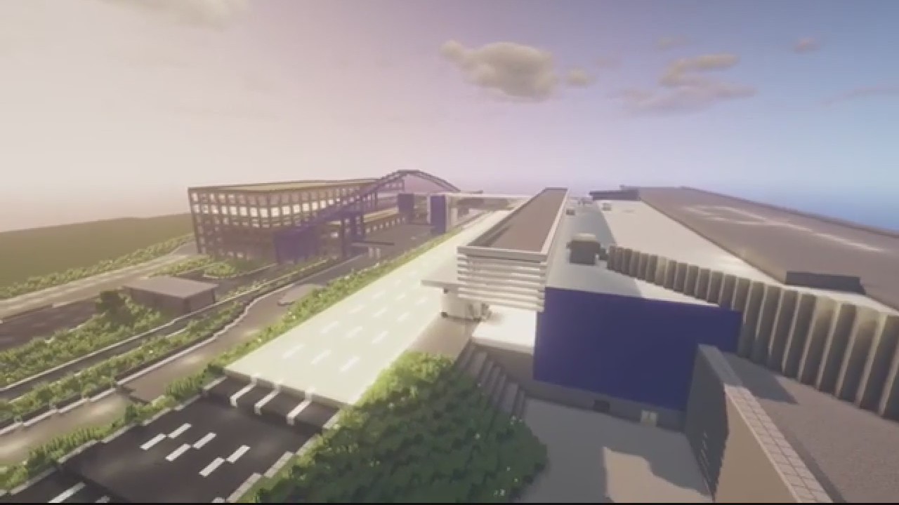 Northville HS team recreates Metro Airport using Minecraft in stunning fashion