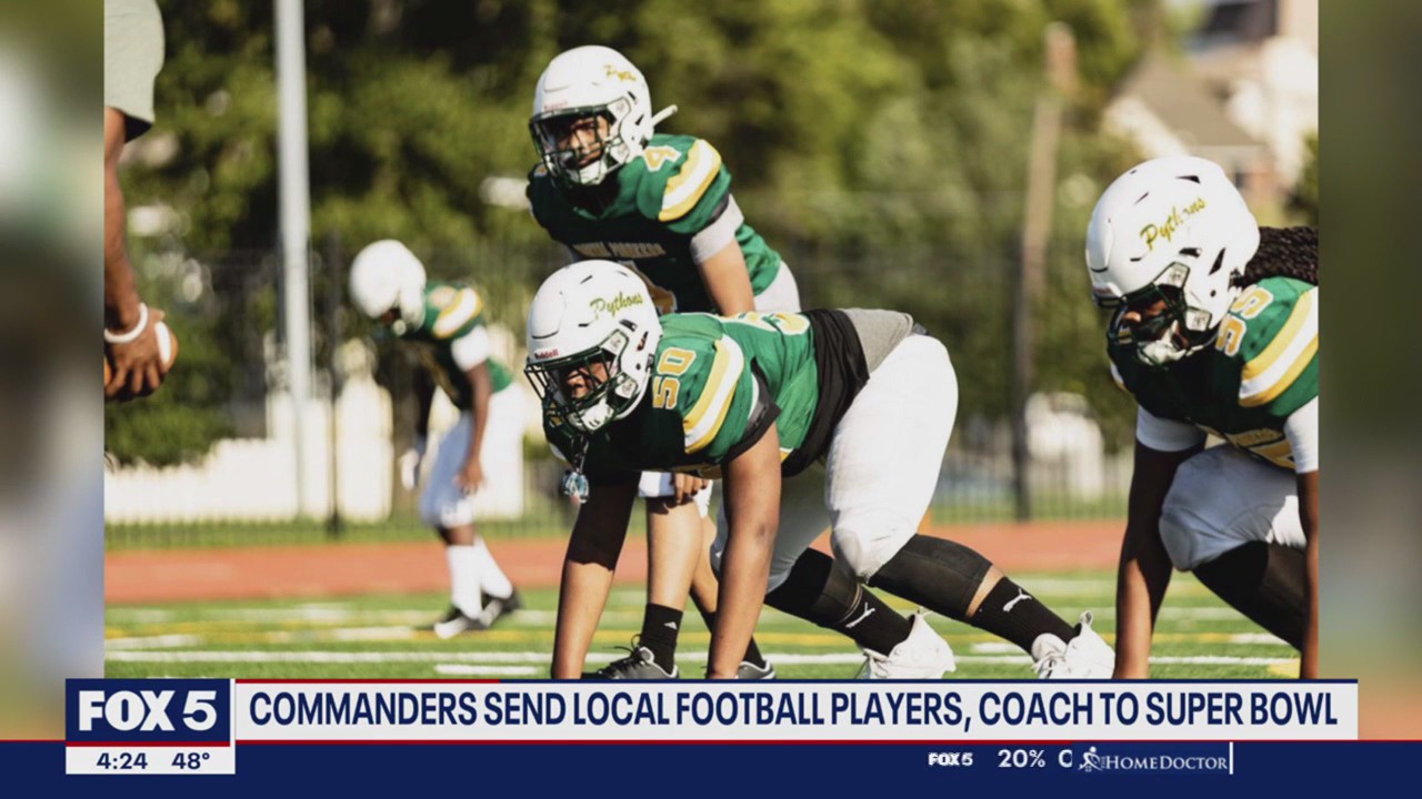 Commanders sending 3 student athletes to the Superbowl