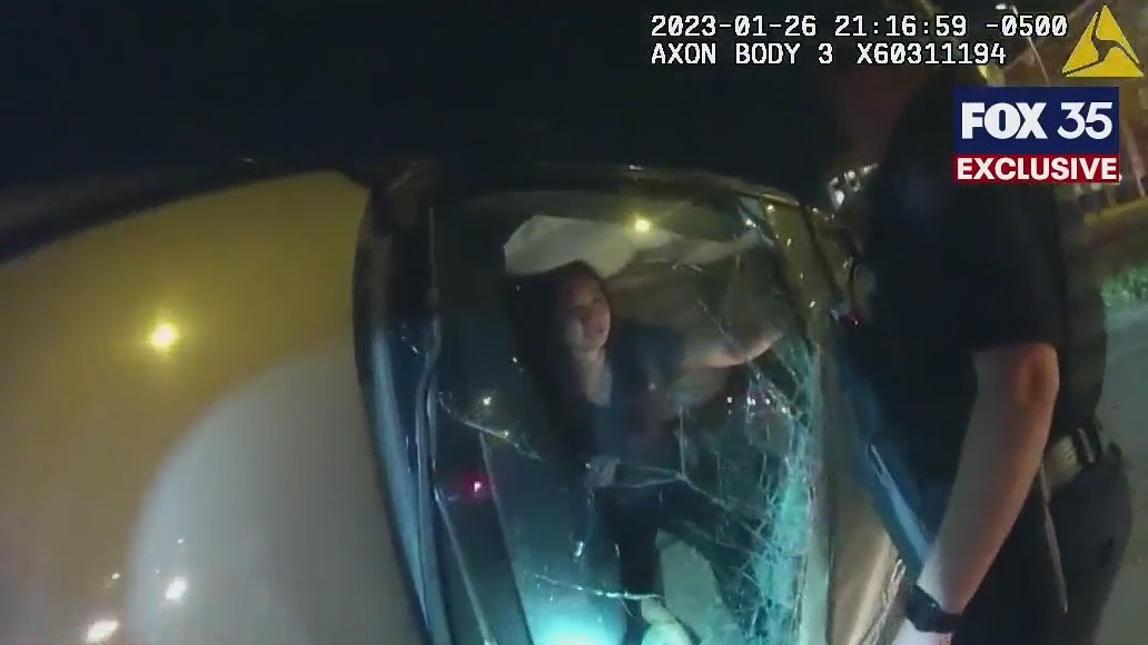 UCF officers rescue student whose car flipped over near campus