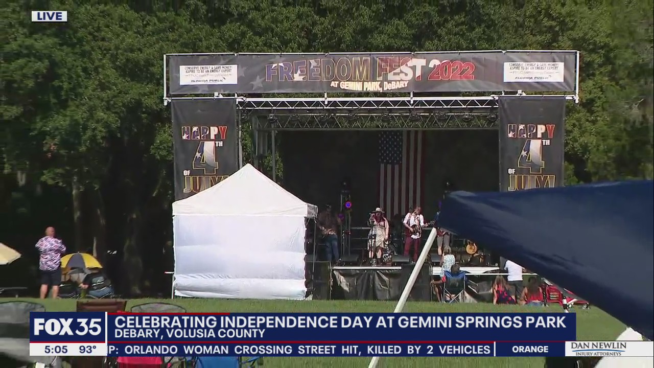 Independence Day at Gemini Springs Park in Florida