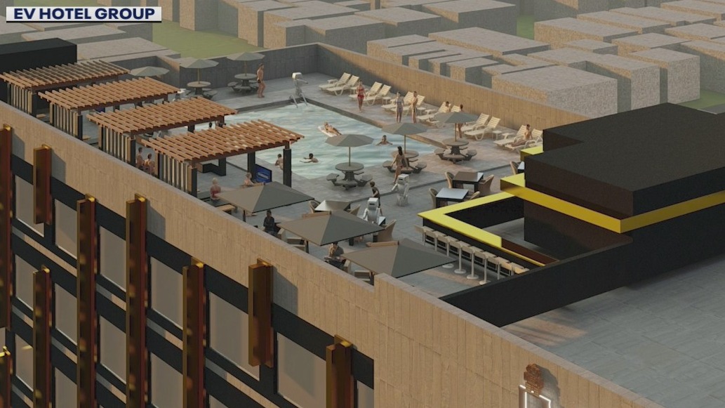 Downtown Phoenix '50s motel being transformed into a high-tech smart hotel with a 'Miami-style' pool area