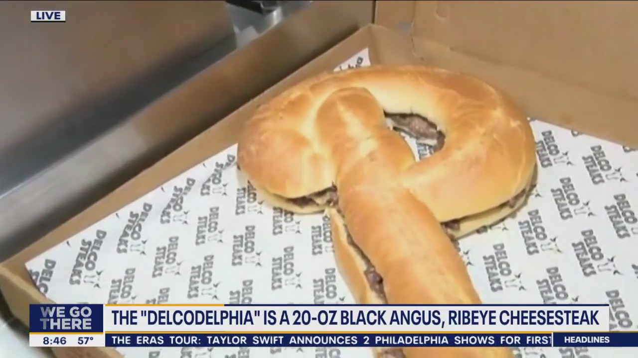 Delco Steaks cooking up the epic 'Delcodelphia' cheesesteak for the World Series