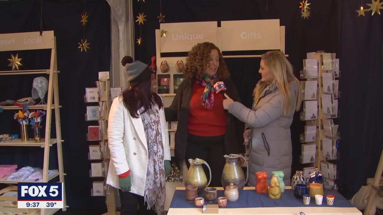 Shopping local at the Downtown Holiday Market