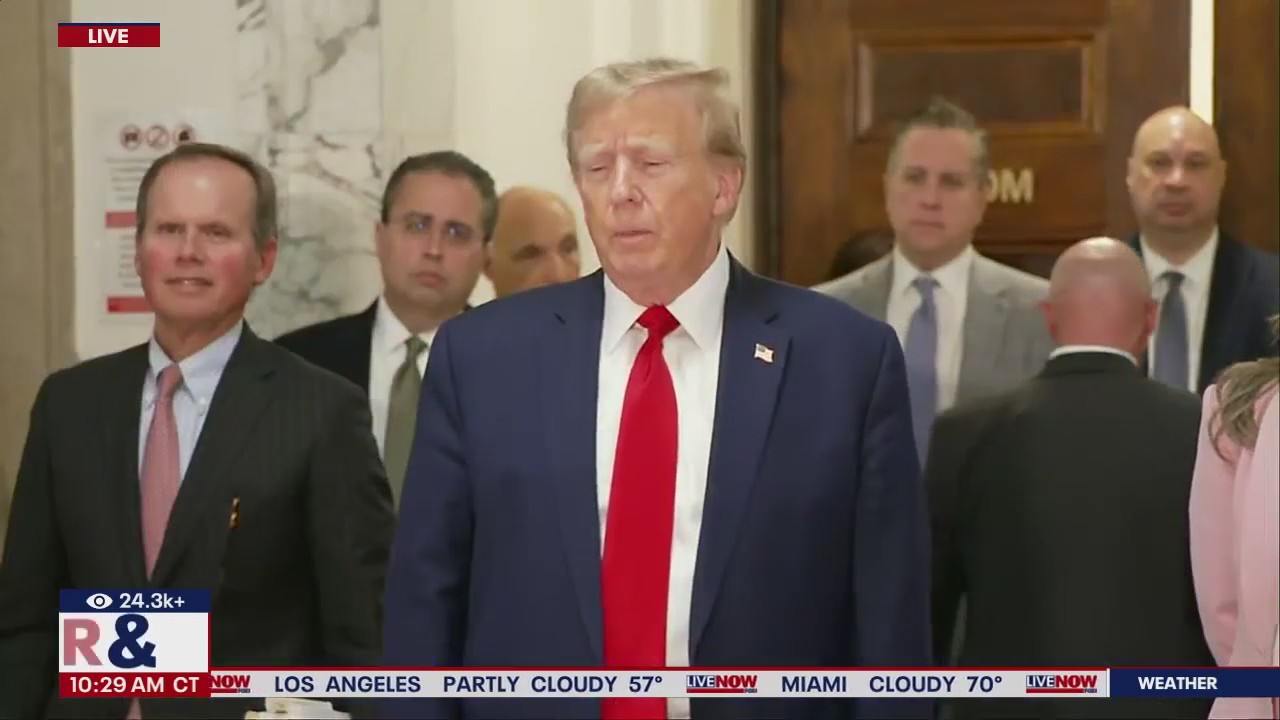 Trump speaks outside NYC fraud trial