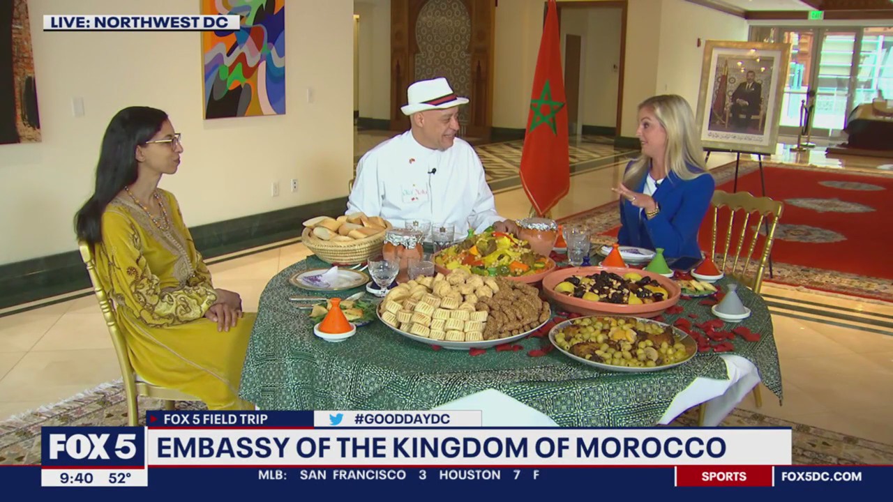 Cooking at the Embassy of Morocco