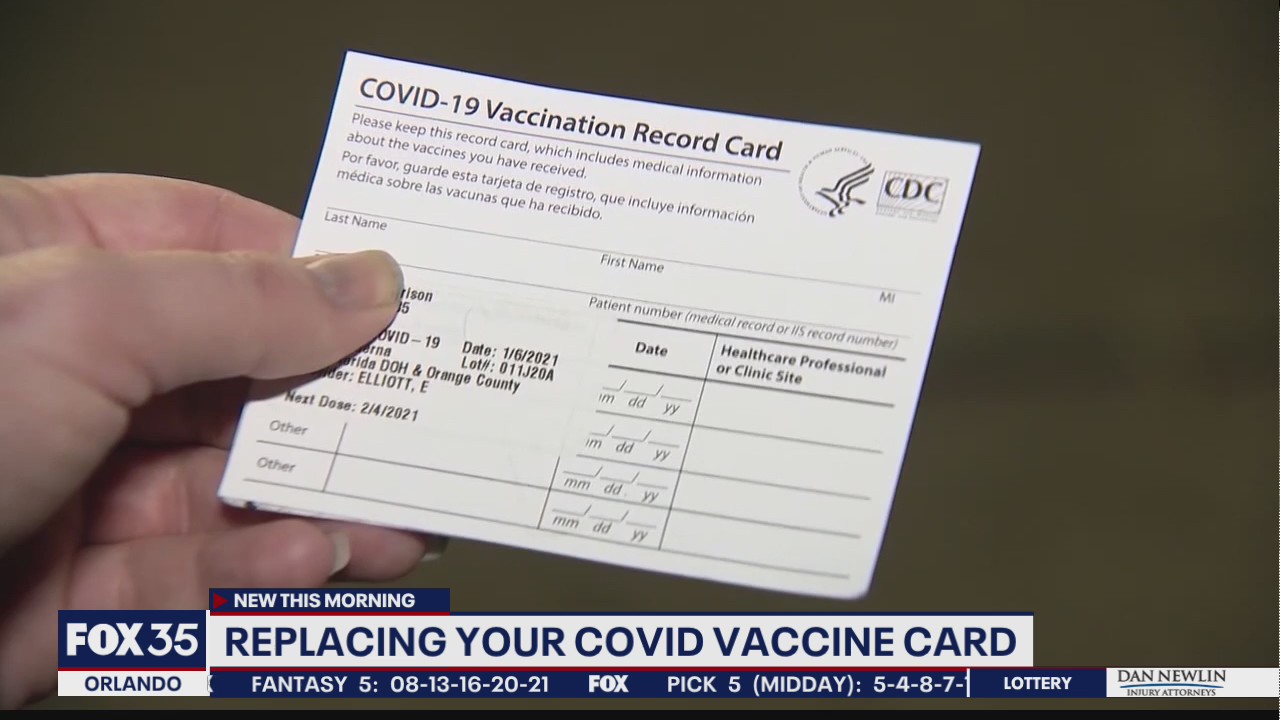 Replacing your COVID vaccine card