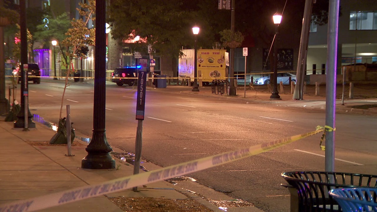 Police investigate after block shot up in Uptown