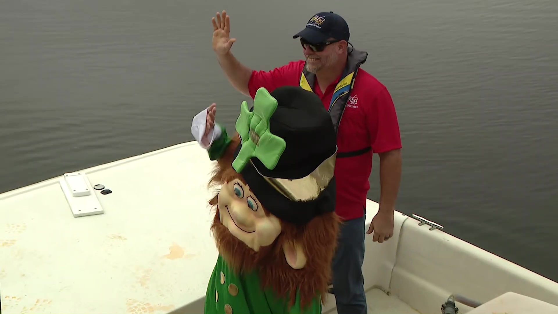 Tampa dyes river green: Time lapse