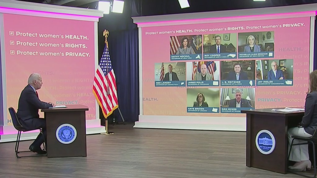 President Biden holds virtual meeting with pro-choice Democratic Governors