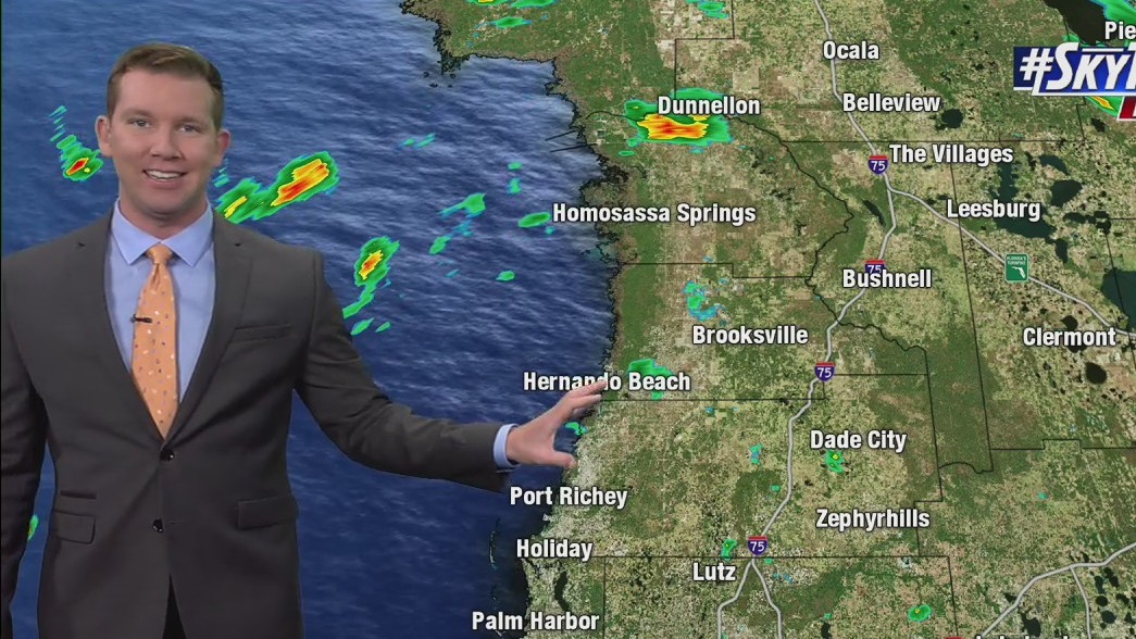 Sunday evening forecast