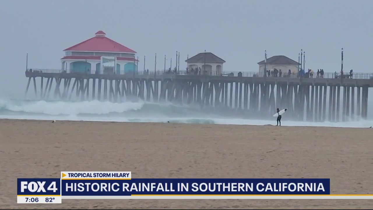 Tropical Storm Hilary brings heavy rain to California