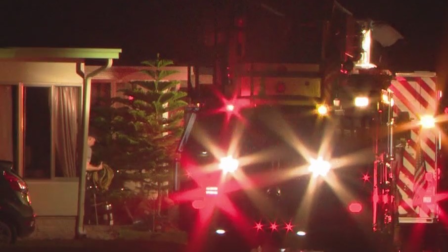 House fire sends 2 people to hospital