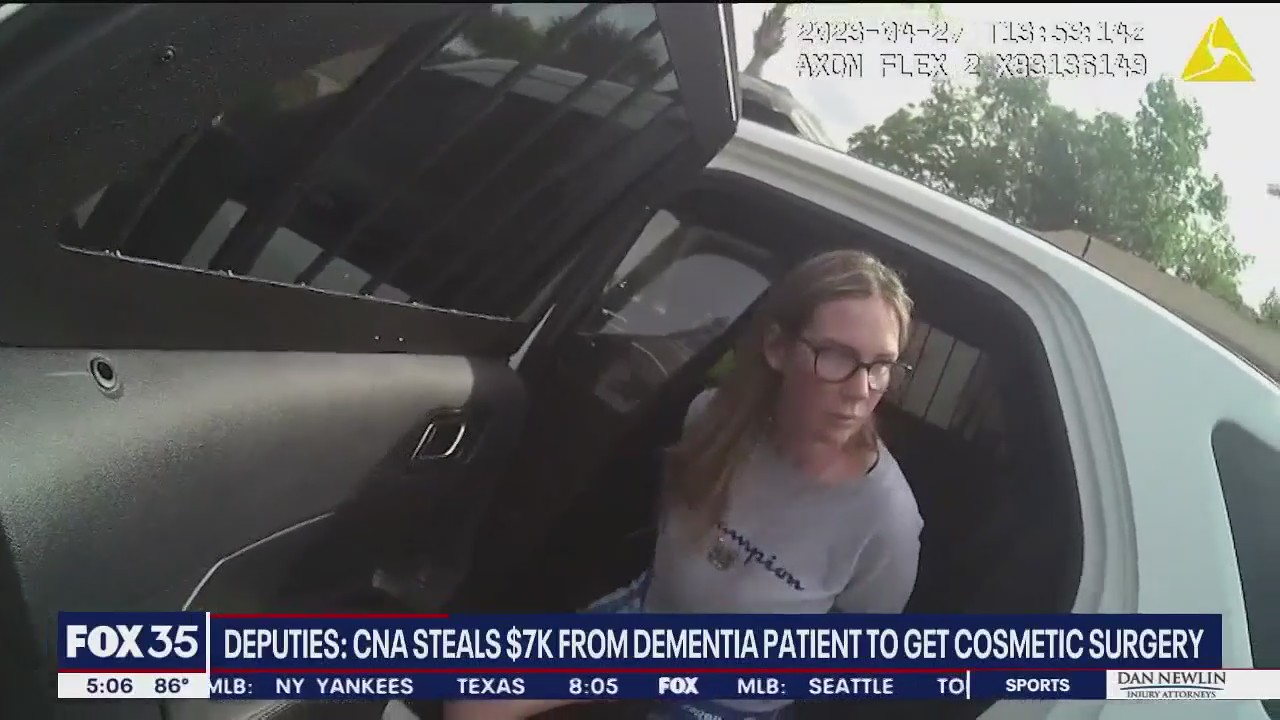 Florida CNA stole $7,000 from dementia patient for butt lift