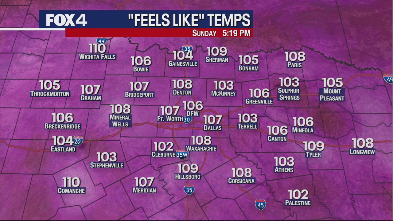 Dallas weather: August 6 evening forecast
