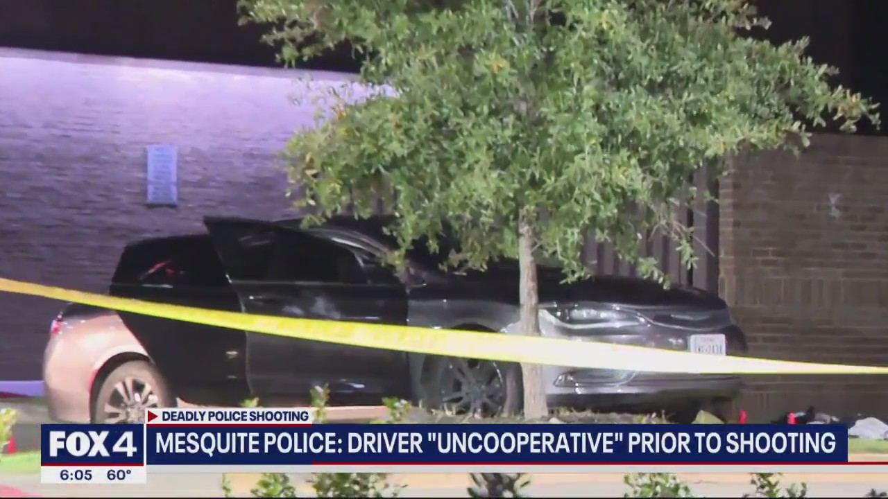 Mesquite PD: Driver uncooperative before shooting