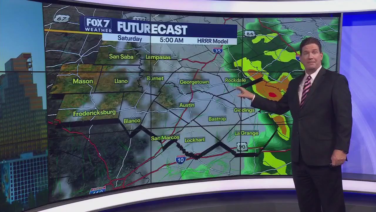 Austin weather: Overnight rains this weekend