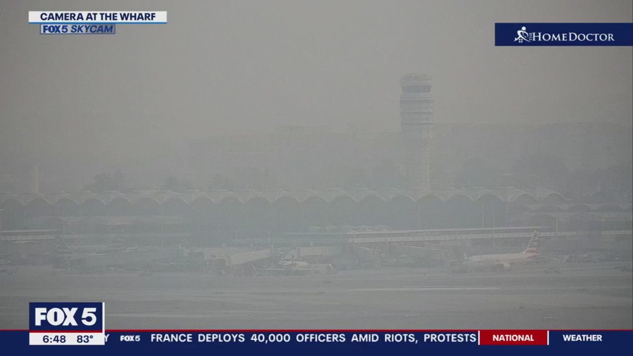 Haze forces ground stop at DCA