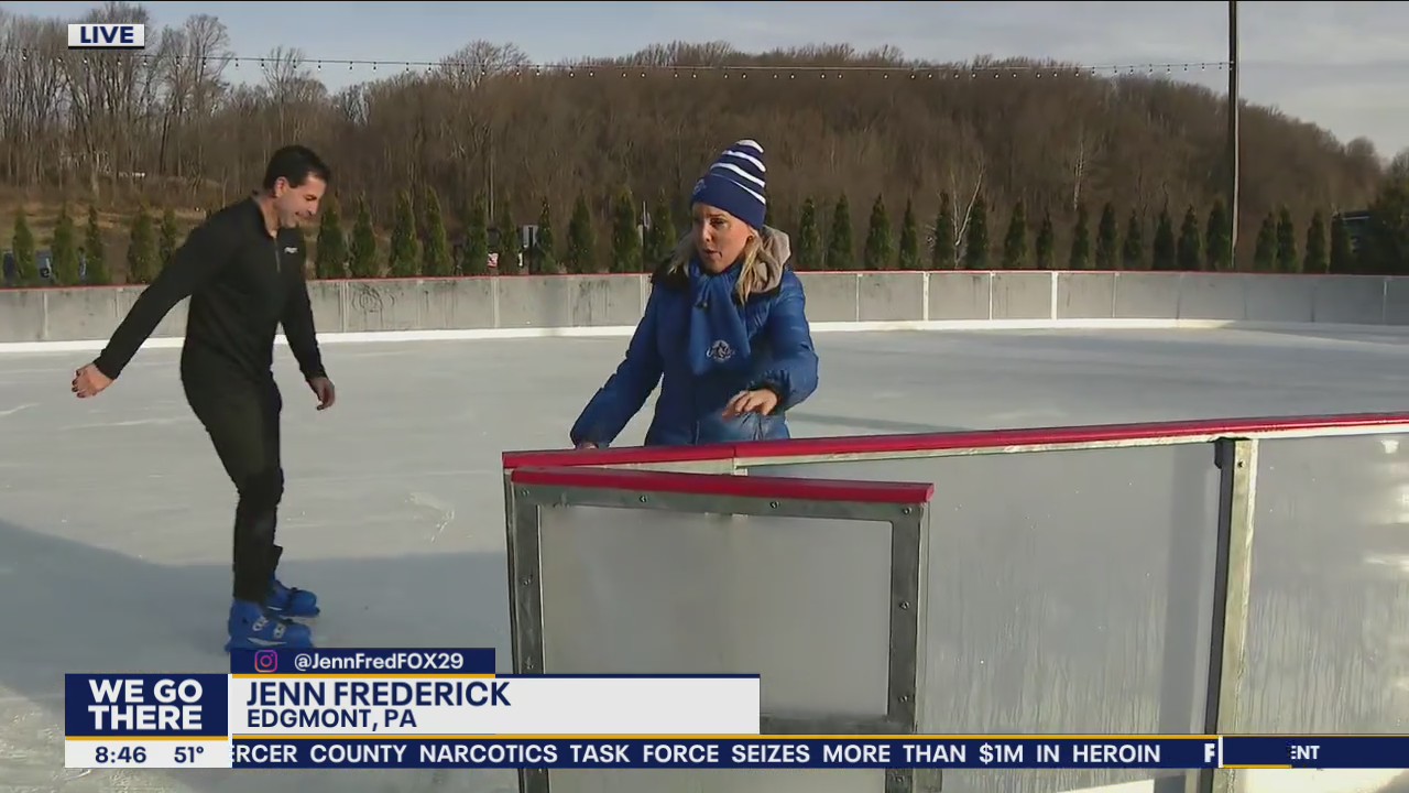Jenn hits the ice at Delaware County's newest ice rink