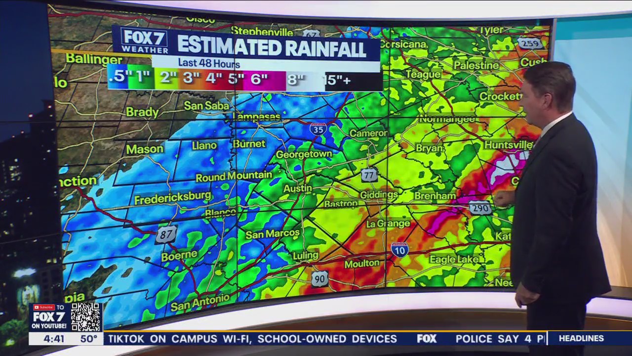 Central Texas weather: Another rainy day Friday ahead of drier, warmer weekend