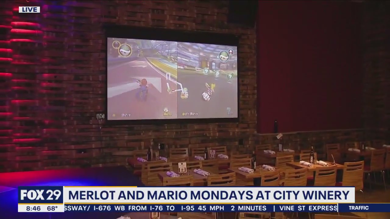 Enjoy Mario Kart, wine at City Winery's Merlot and Mario Mondays