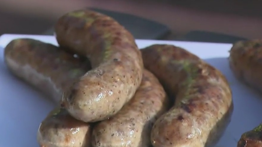 Fresh bakery or fresh grilled sausages