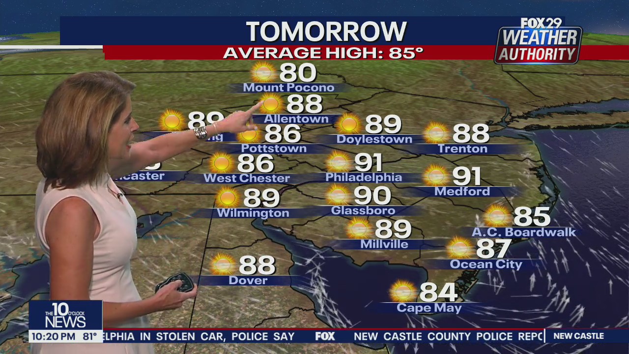 Weather Authority: Tuesday, 10 p.m. update