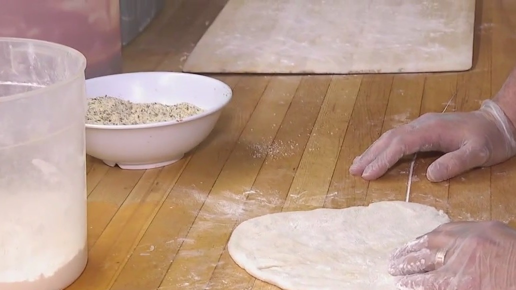 Thin crust pub style pizza