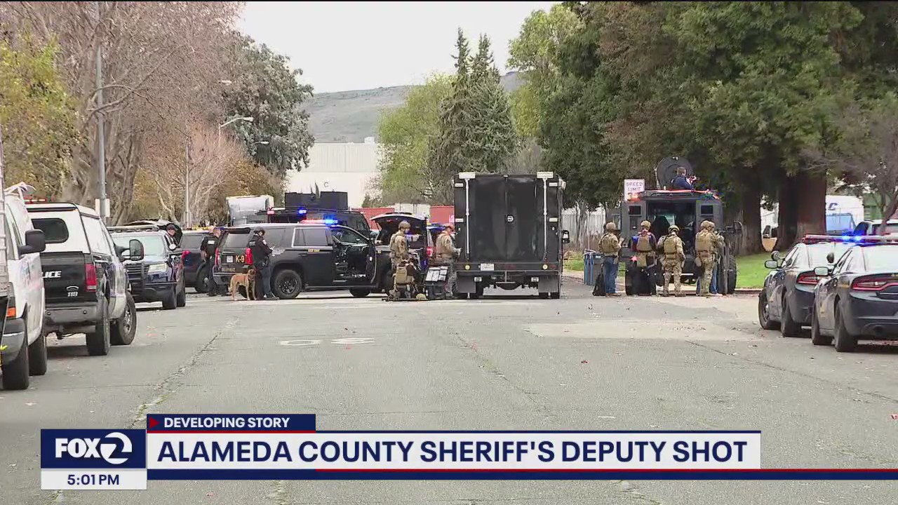 Alameda County sheriff's deputy shot while serving an eviction