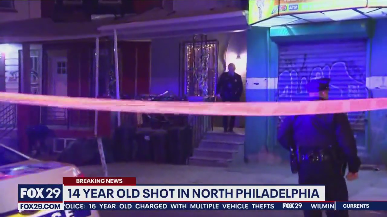 Police: 14-year-old injured in North Philadelphia drive-by