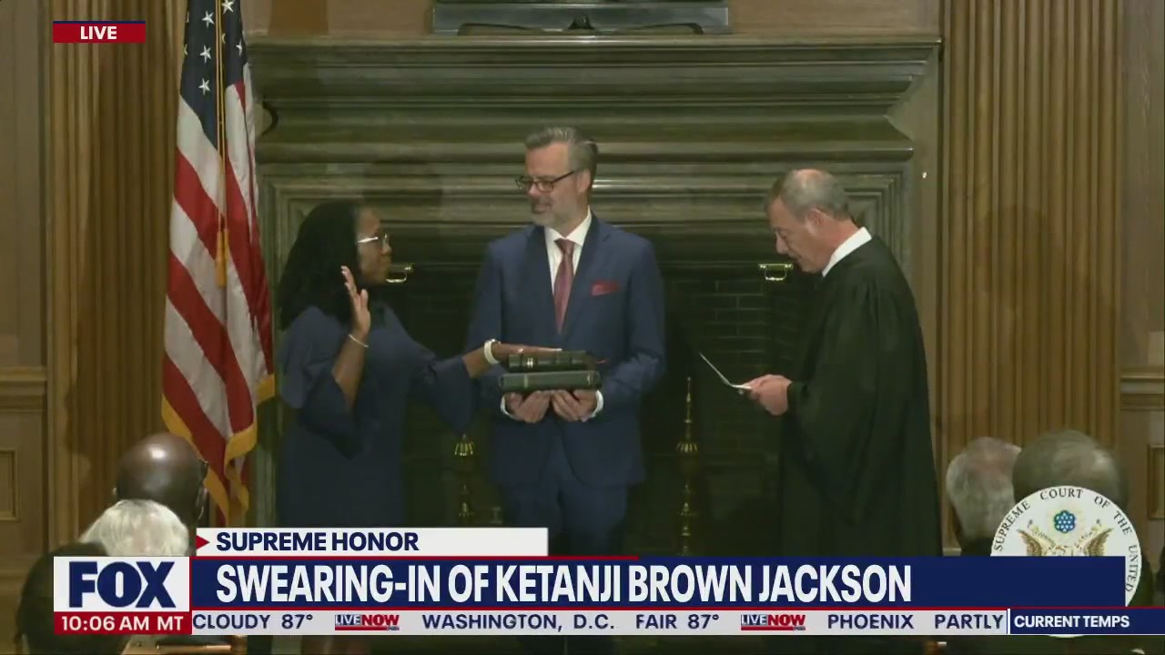 Ketanji Brown Jackson sworn-in as Supreme Court justice