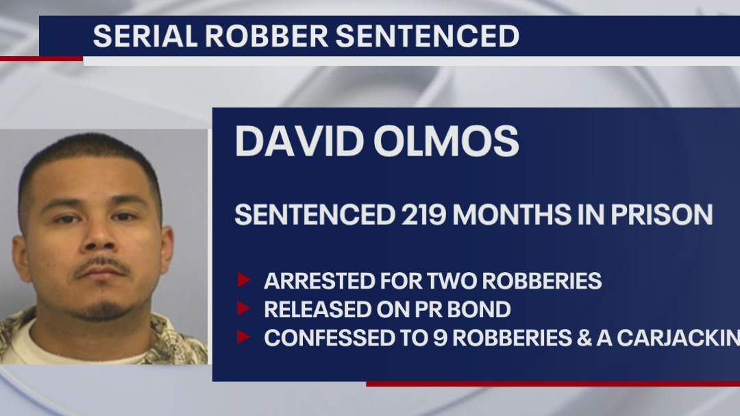 Austin man gets over 18 years in prison for robbing multiple convenience stores
